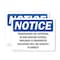 Signmission Trespassing Or Loitering In And Around School OSHA Notice Sign, Vinyl Decal, 7in W x 5in L, 2PK OS-2PACK-NS-D-57-L-18736 - alternate 1